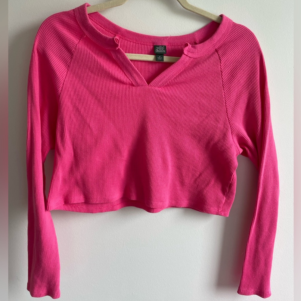 cute cropped long sleeve